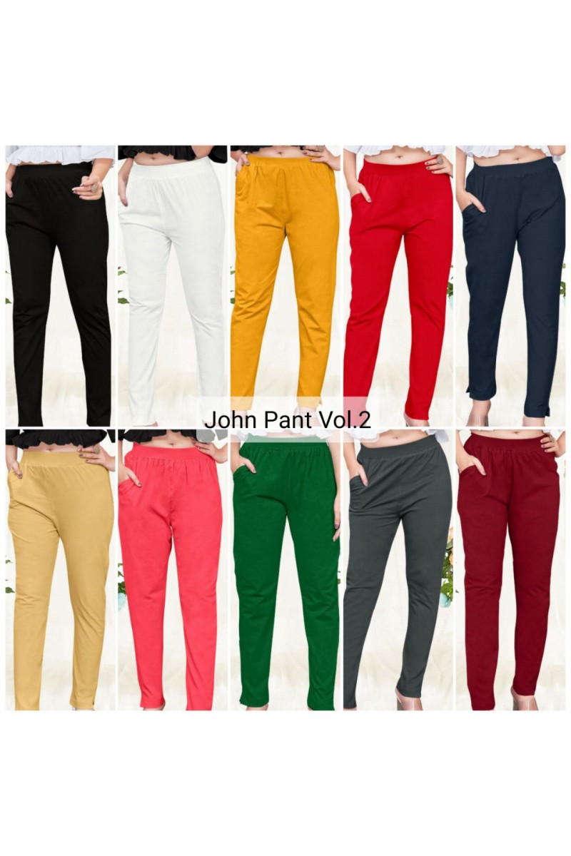 FF John Pant Vol-2 Pocket Designer Wholesale Lycra Pant Catalogue Set