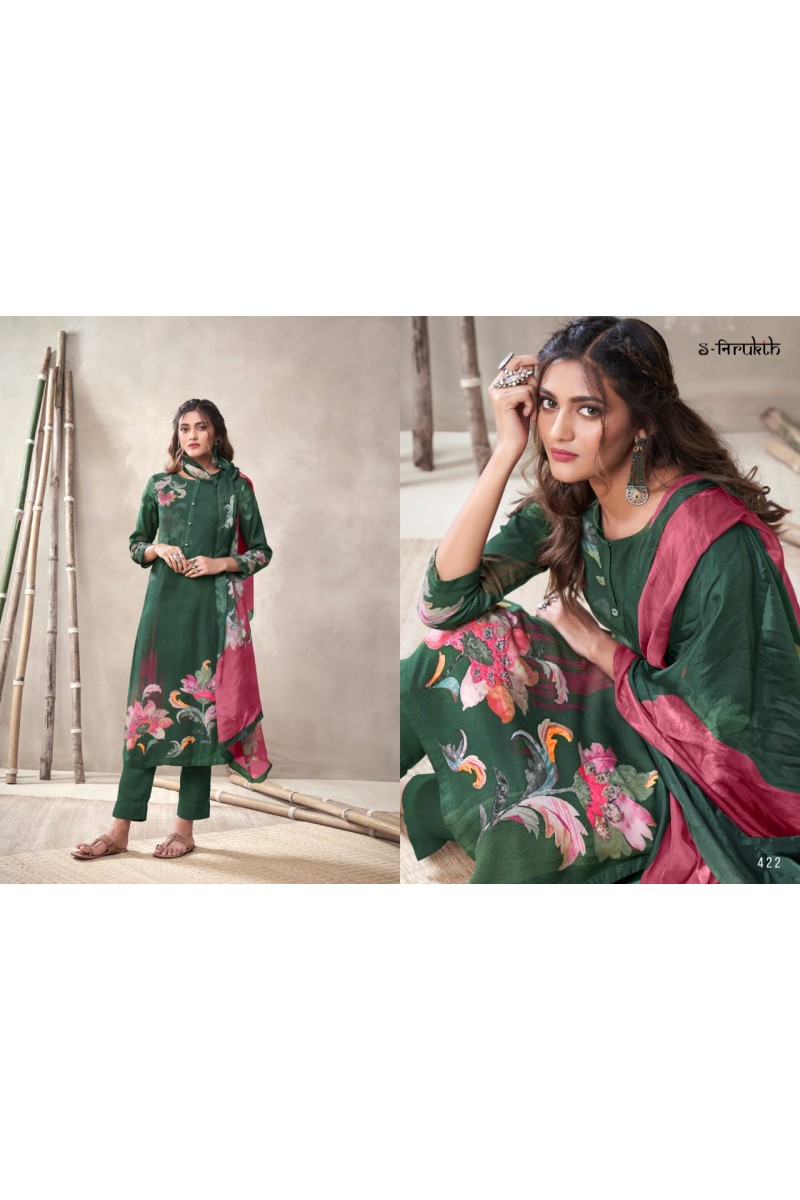 S-Nirukth Alissa Straight Dress Material Catalogue Set Wholesaler
