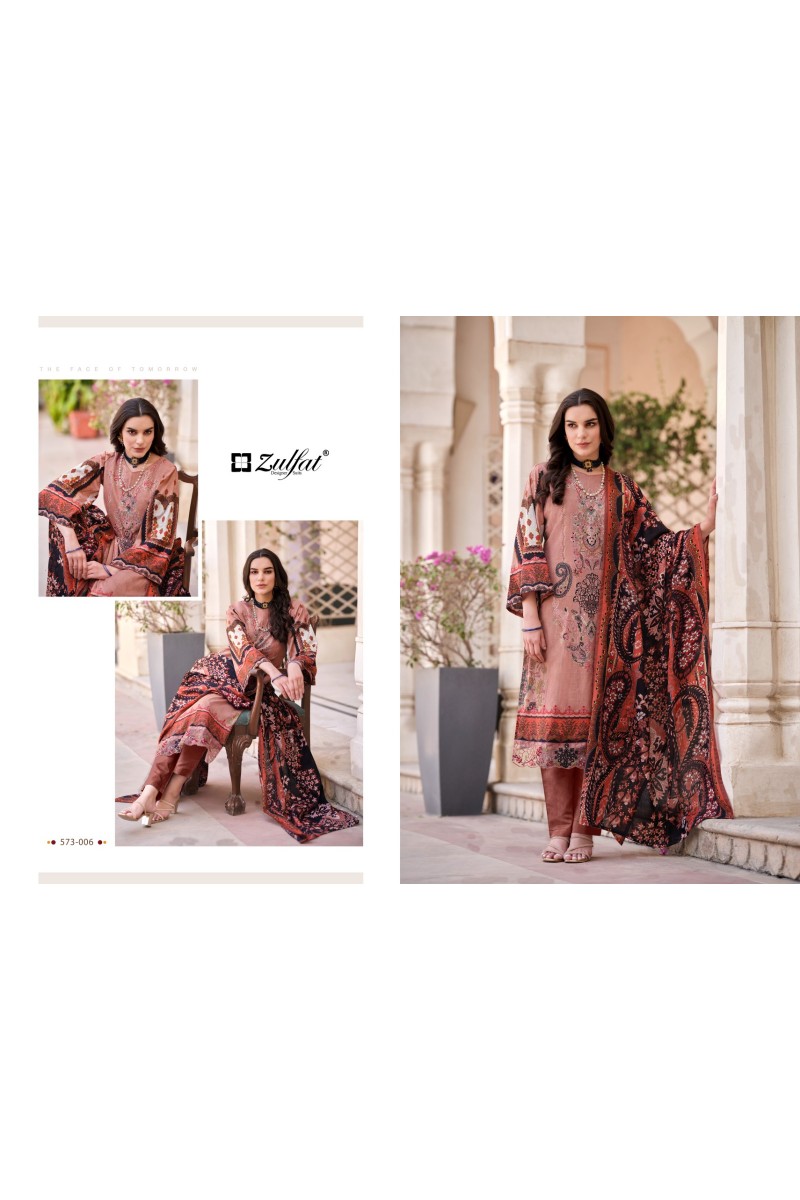 Zulfat Gulrez Vol-3  Exclusive Wear Cotton Printed Dress Material Collection