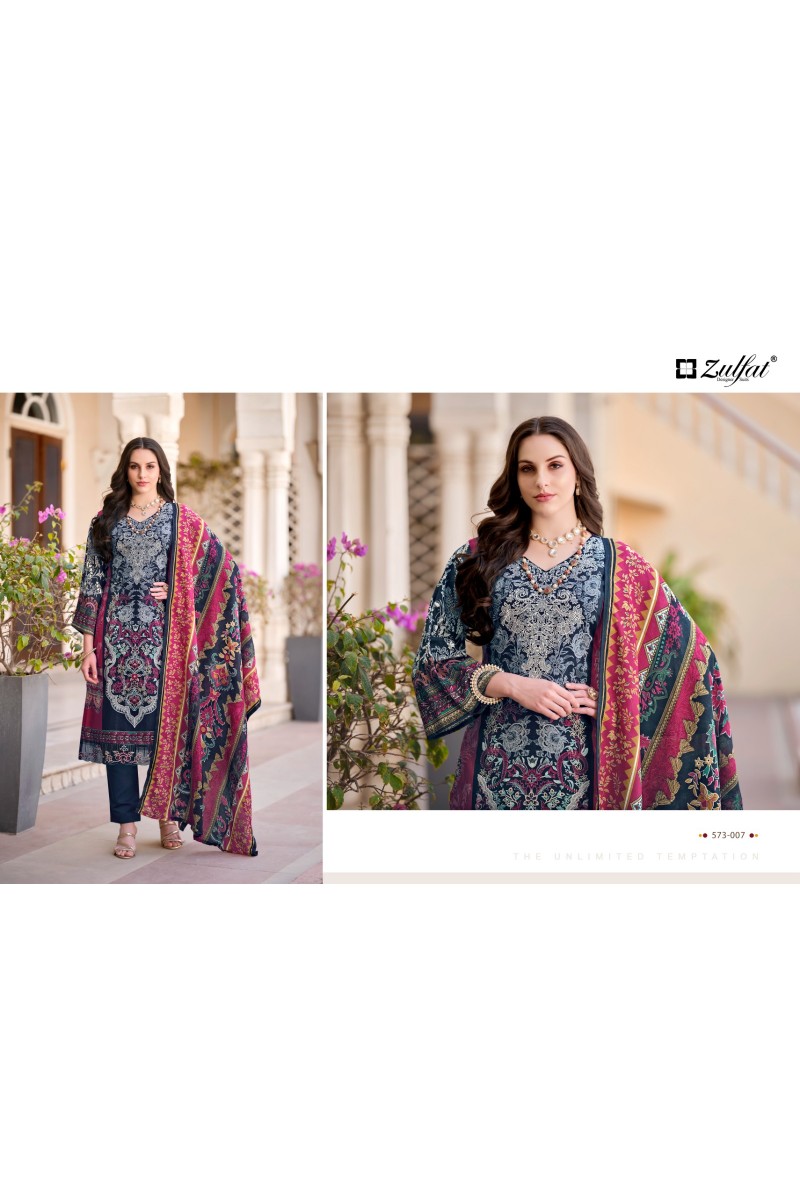 Zulfat Gulrez Vol-3  Exclusive Wear Cotton Printed Dress Material Collection