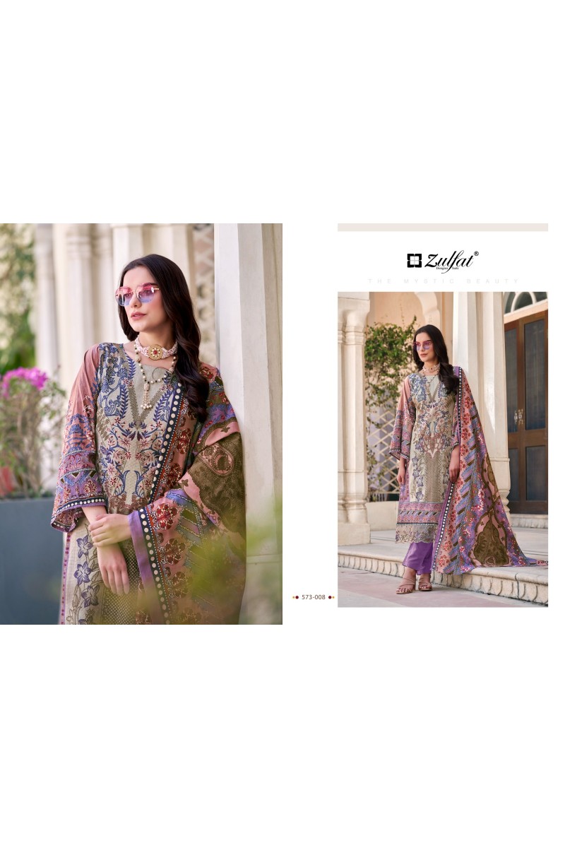 Zulfat Gulrez Vol-3  Exclusive Wear Cotton Printed Dress Material Collection