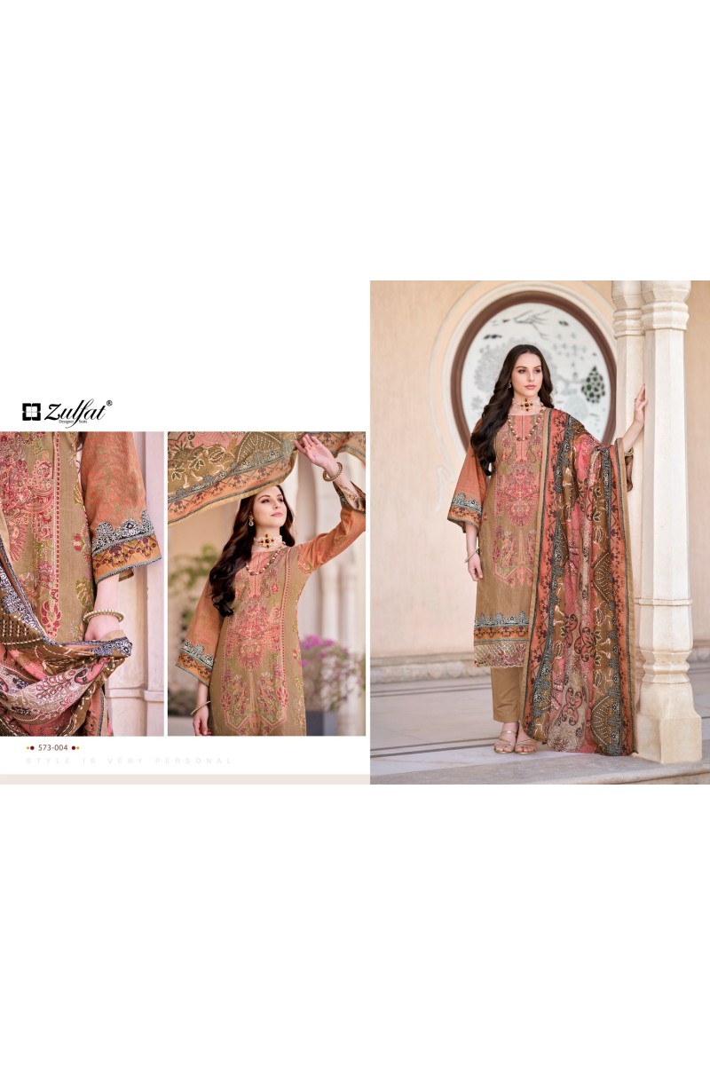 Zulfat Gulrez Vol-3  Exclusive Wear Cotton Printed Dress Material Collection