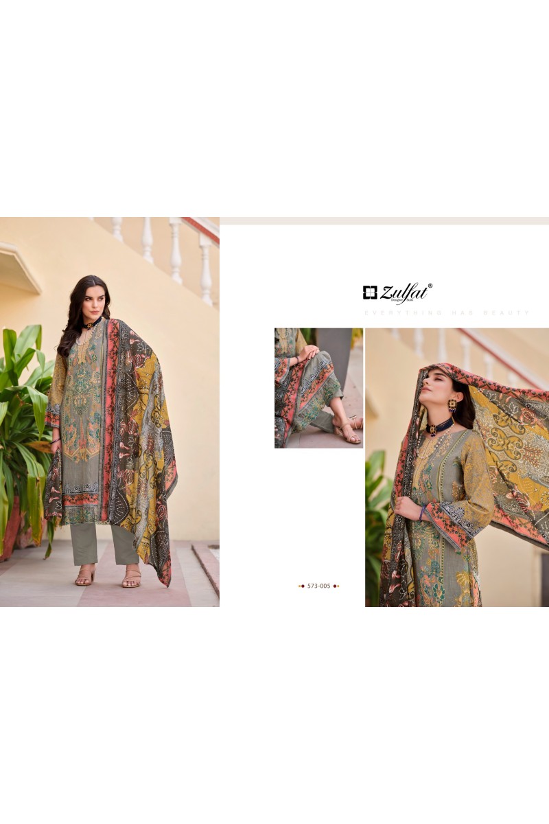 Zulfat Gulrez Vol-3  Exclusive Wear Cotton Printed Dress Material Collection