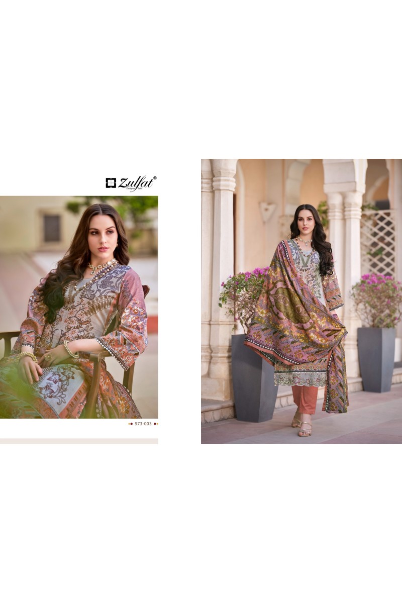 Zulfat Gulrez Vol-3  Exclusive Wear Cotton Printed Dress Material Collection