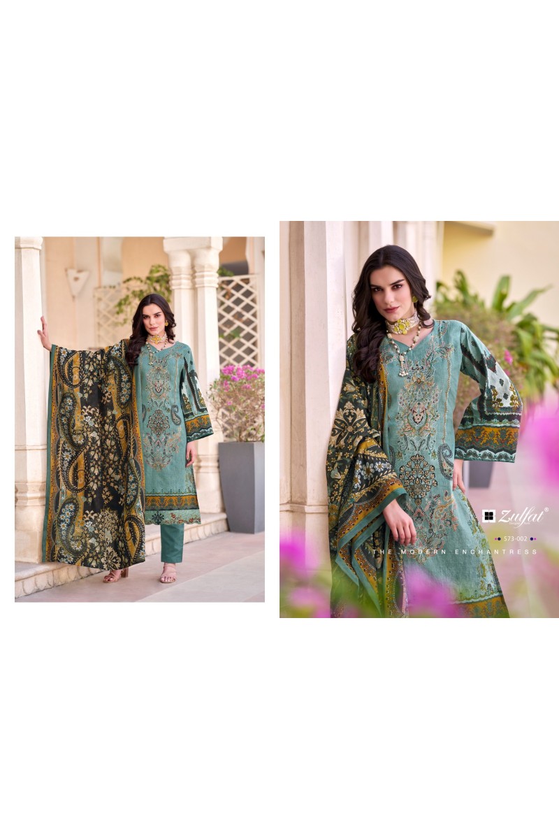 Zulfat Gulrez Vol-3  Exclusive Wear Cotton Printed Dress Material Collection