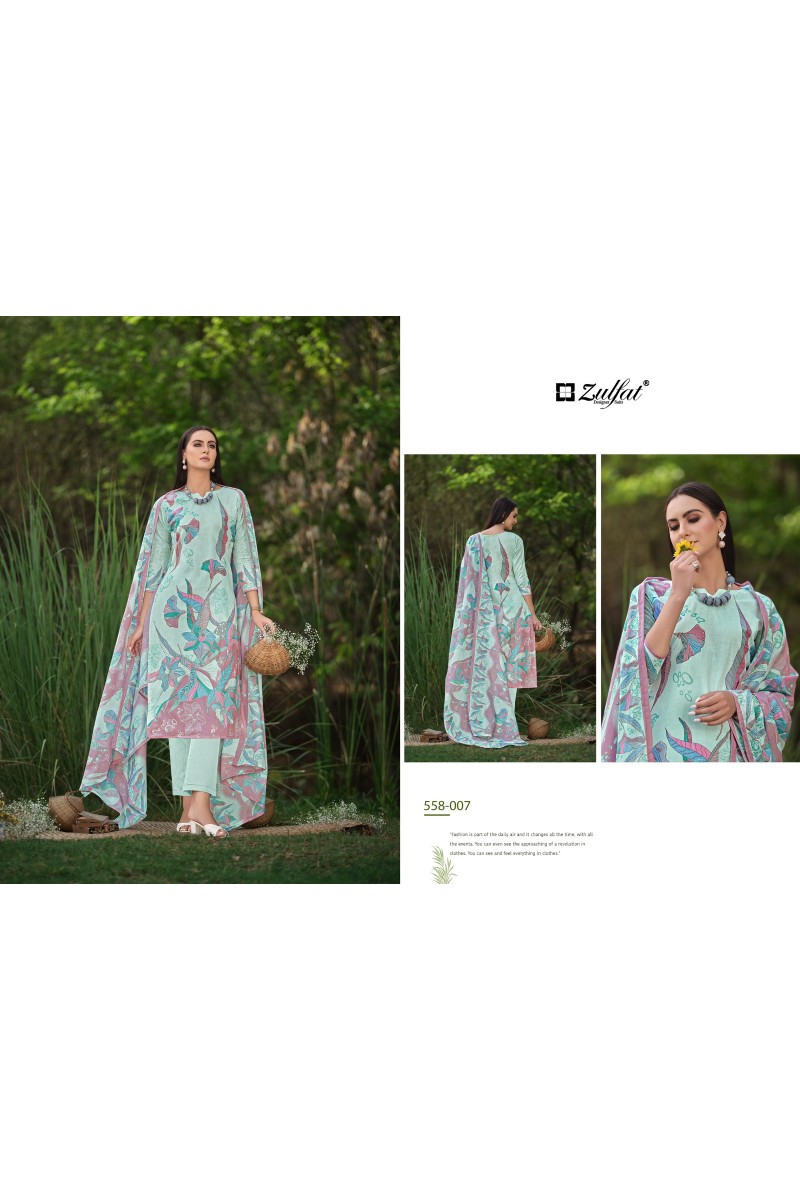 Zulfat Hakoba Vol-2 Designer Cotton Printed Dress Material Wholesalers