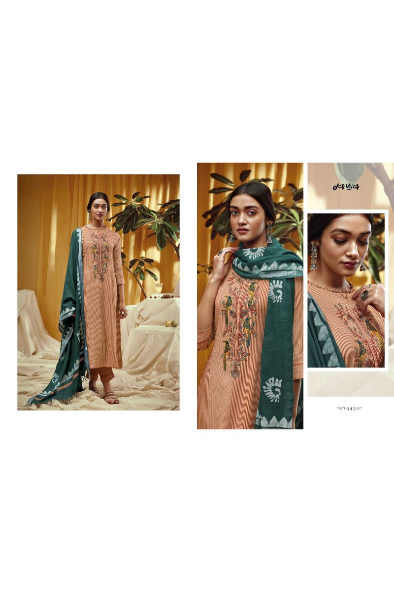 Jay Vijay Numaish Designer Straight Cotton Dress Material Catalogue Set