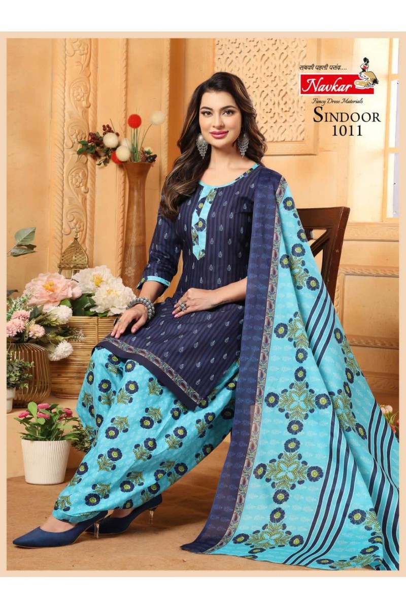 Navkar Sindoor Vol-20 Cotton Panjabi Style Patiyala Dress Readymade Designs