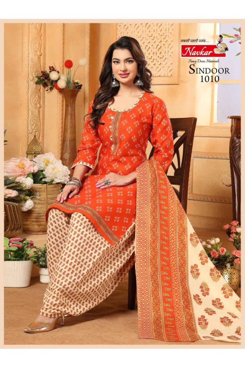 Navkar Sindoor Vol-20 Cotton Panjabi Style Patiyala Dress Readymade Designs