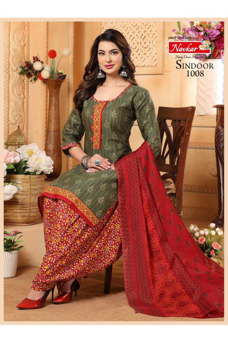 Navkar Sindoor Vol-20 Cotton Panjabi Style Patiyala Dress Readymade Designs