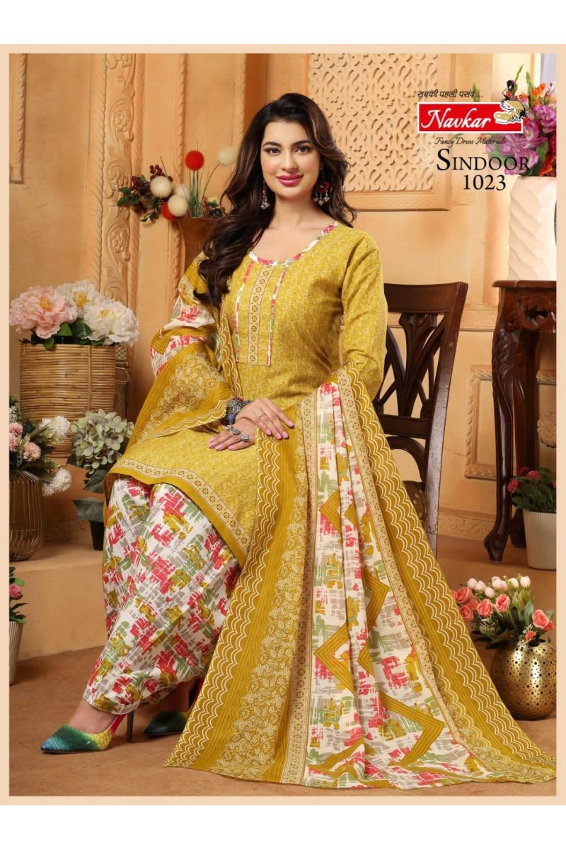 Navkar Sindoor Vol-20 Cotton Panjabi Style Patiyala Dress Readymade Designs