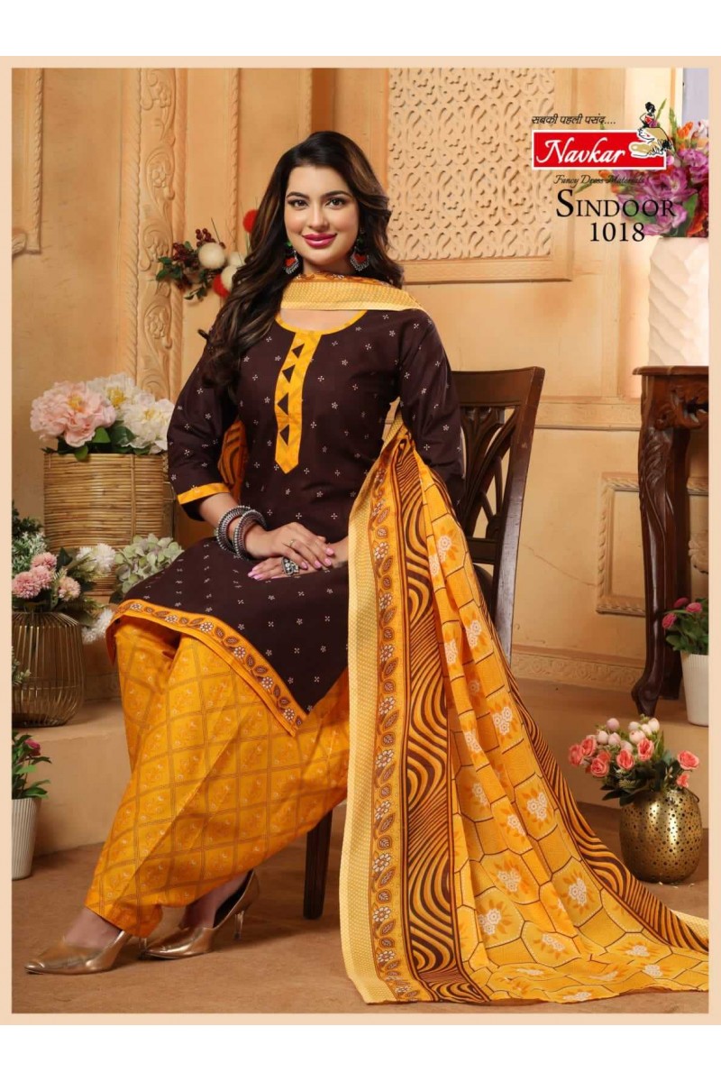 Navkar Sindoor Vol-20 Cotton Panjabi Style Patiyala Dress Readymade Designs