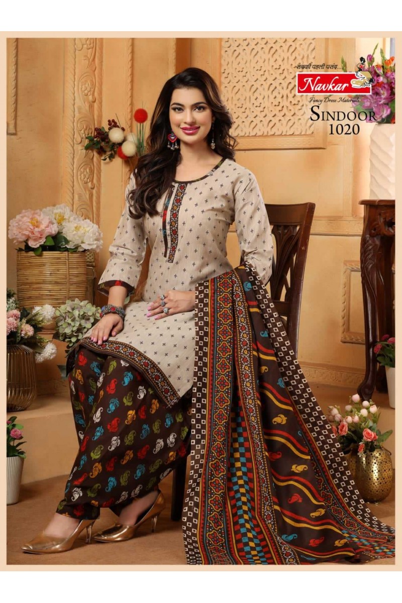 Navkar Sindoor Vol-20 Cotton Panjabi Style Patiyala Dress Readymade Designs