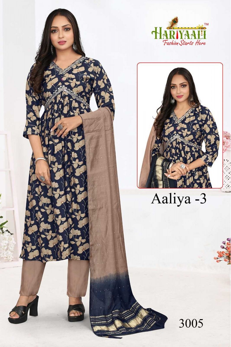 Hariyali Aaliya Vol-3-3005 Anarkali Style Size Set Kurtis Set Collection