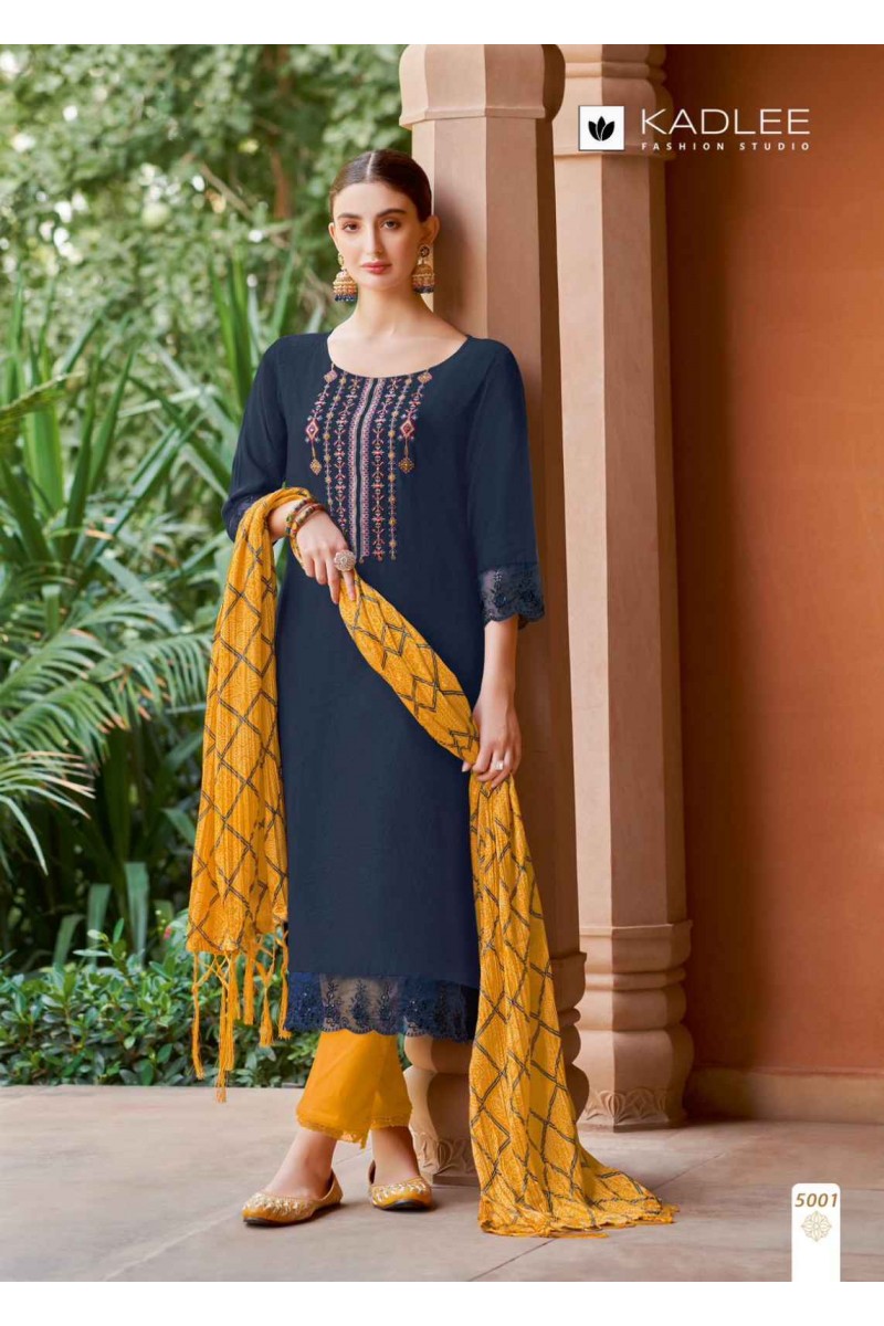Kadlee Amruta Viscose Weaving Readymade Pant Style Kurtis