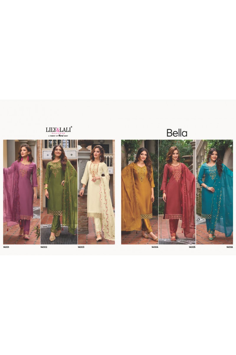 Lily & Lali Bella Premium Ready Made Kurti With Bottom Collection