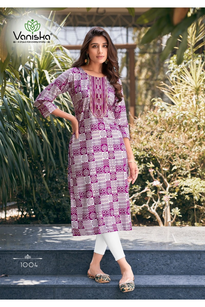 Vaniska Charming Vol-1 Daily Wear Designer Printed Only Kurtis Catalogues