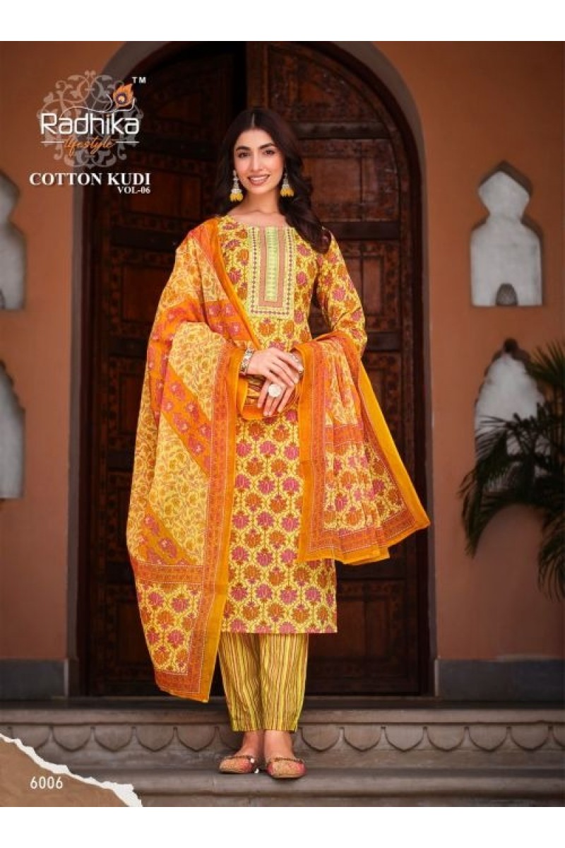 Radhika Lifestyle Cotton Candy Vol-6 Women Wear Kurtis Catalogue