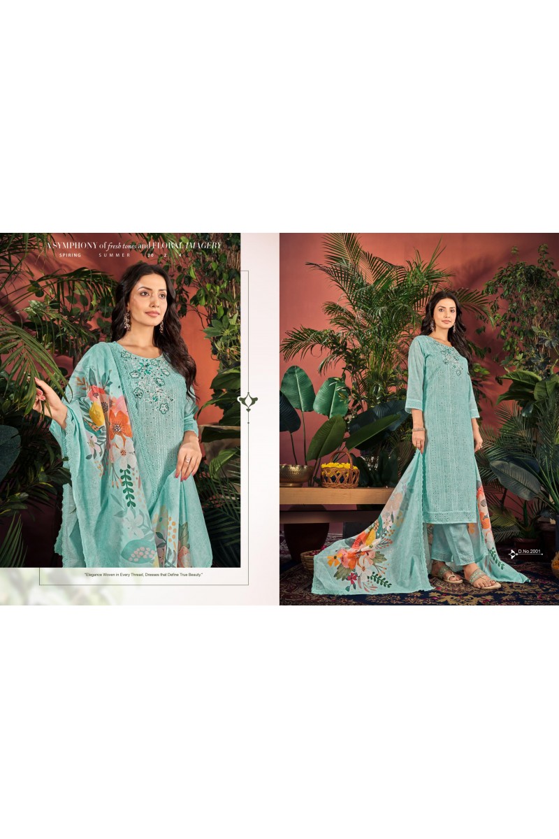 Isavasyam Cotton Chikan Applique Vol-2 Women's Wear Kurtis Collection