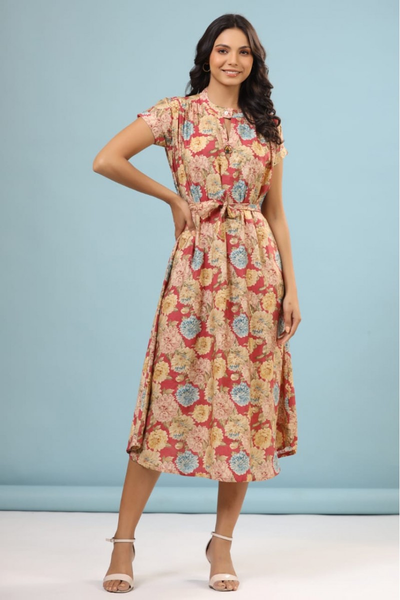D.No-1001 Designer Round Flair Size Set Indian Wear Kurti Catalogue Dealer