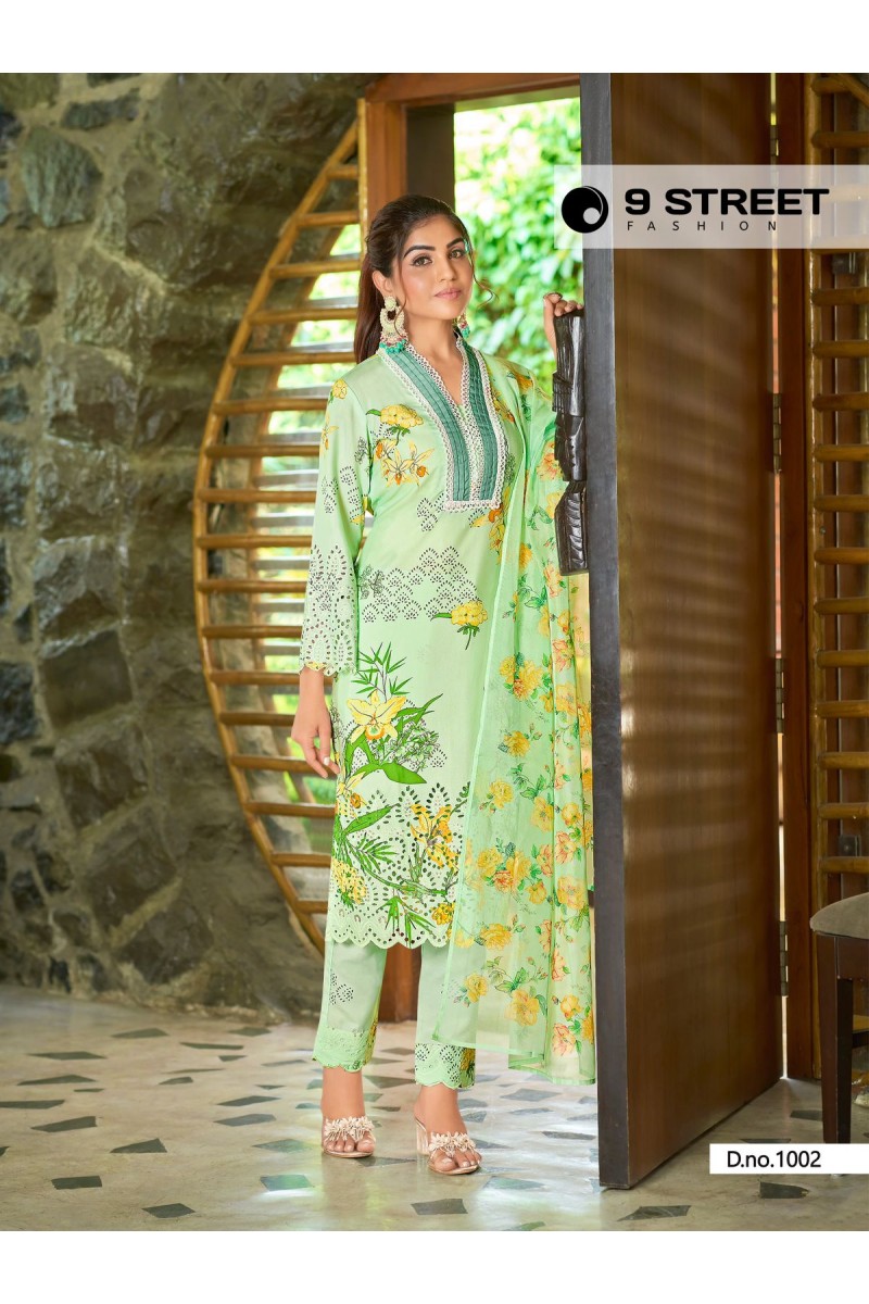 9Street Delliza Designer Straight Viscose Latest Kurti Designs Apparels