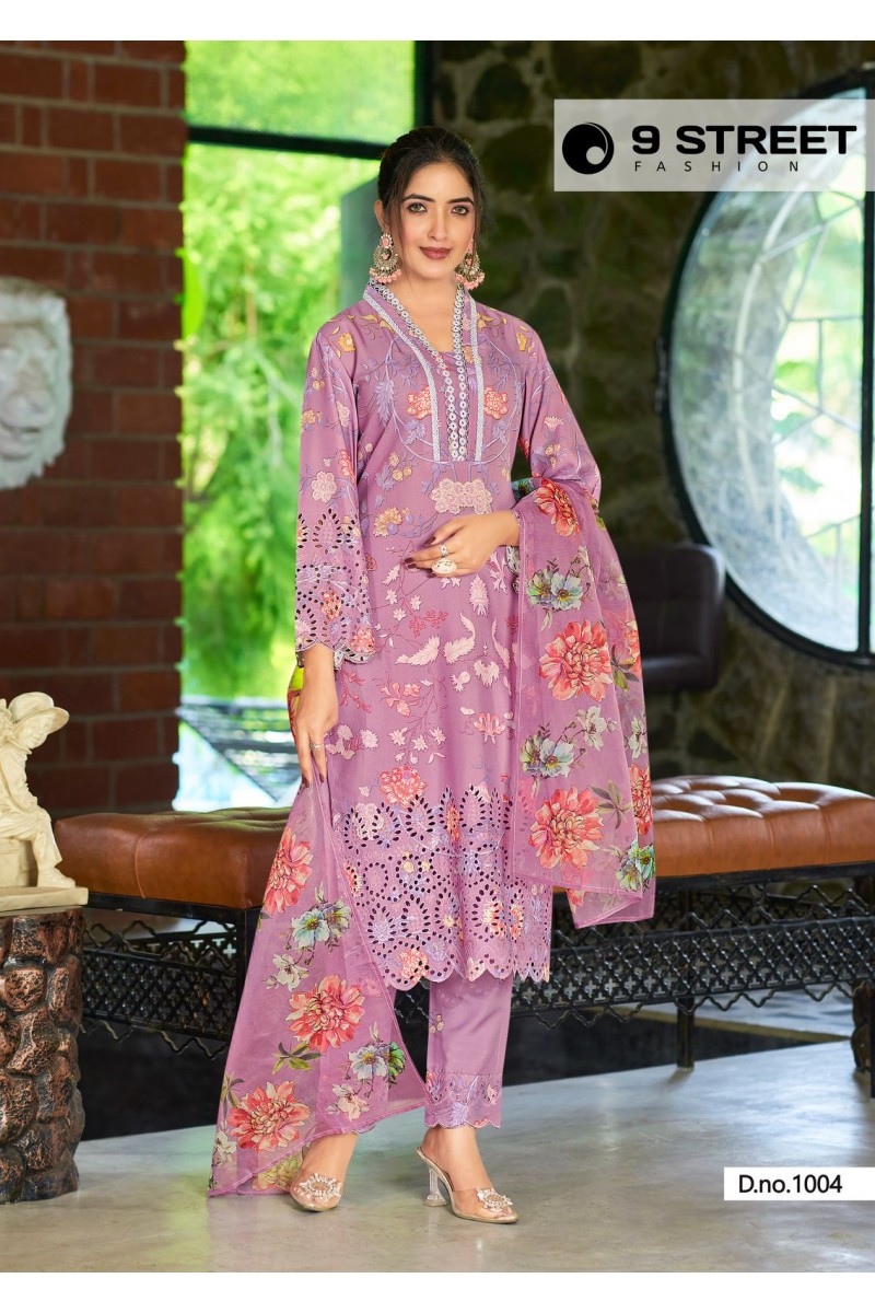 9Street Delliza Designer Straight Viscose Latest Kurti Designs Apparels