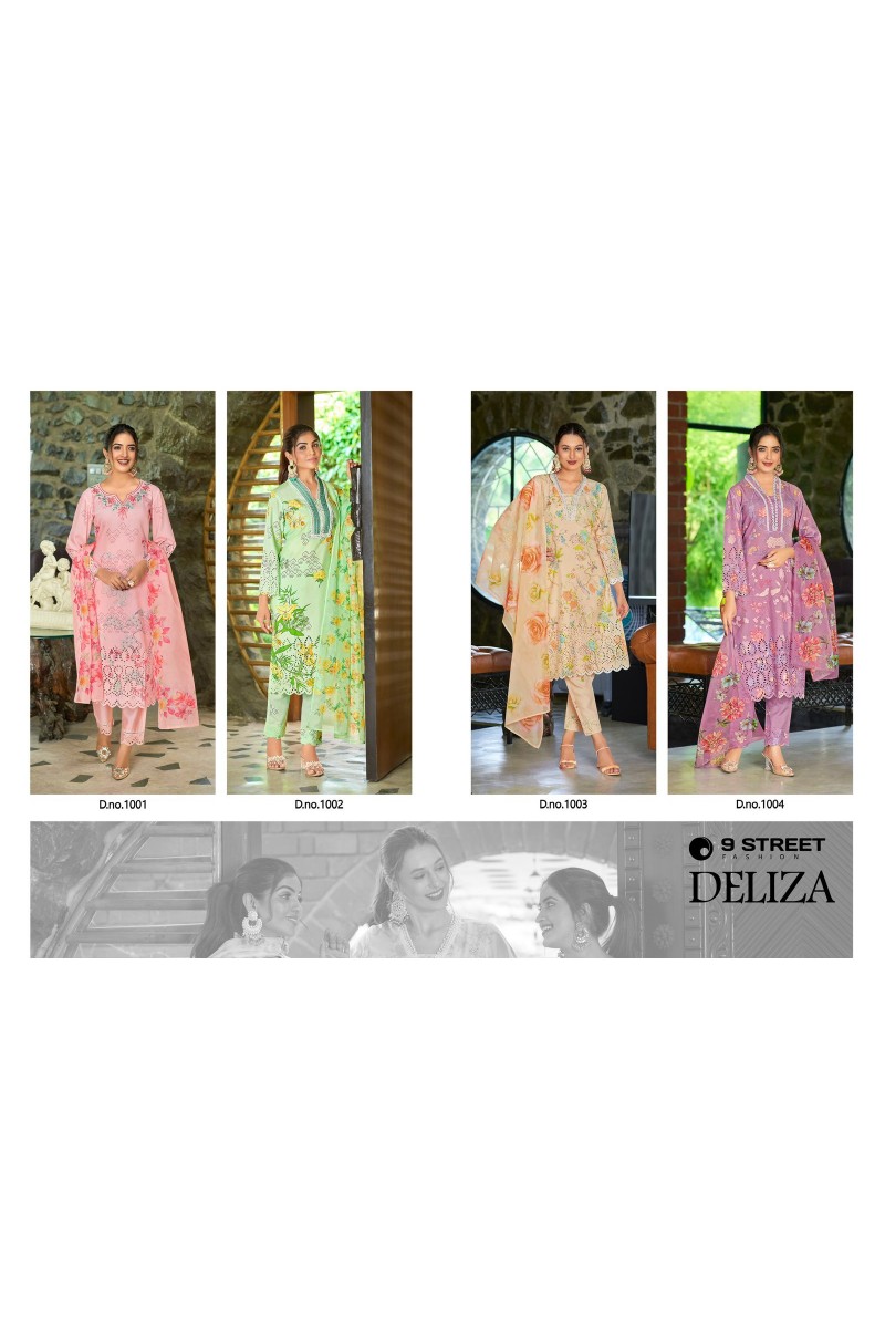 9Street Delliza Designer Straight Viscose Latest Kurti Designs Apparels