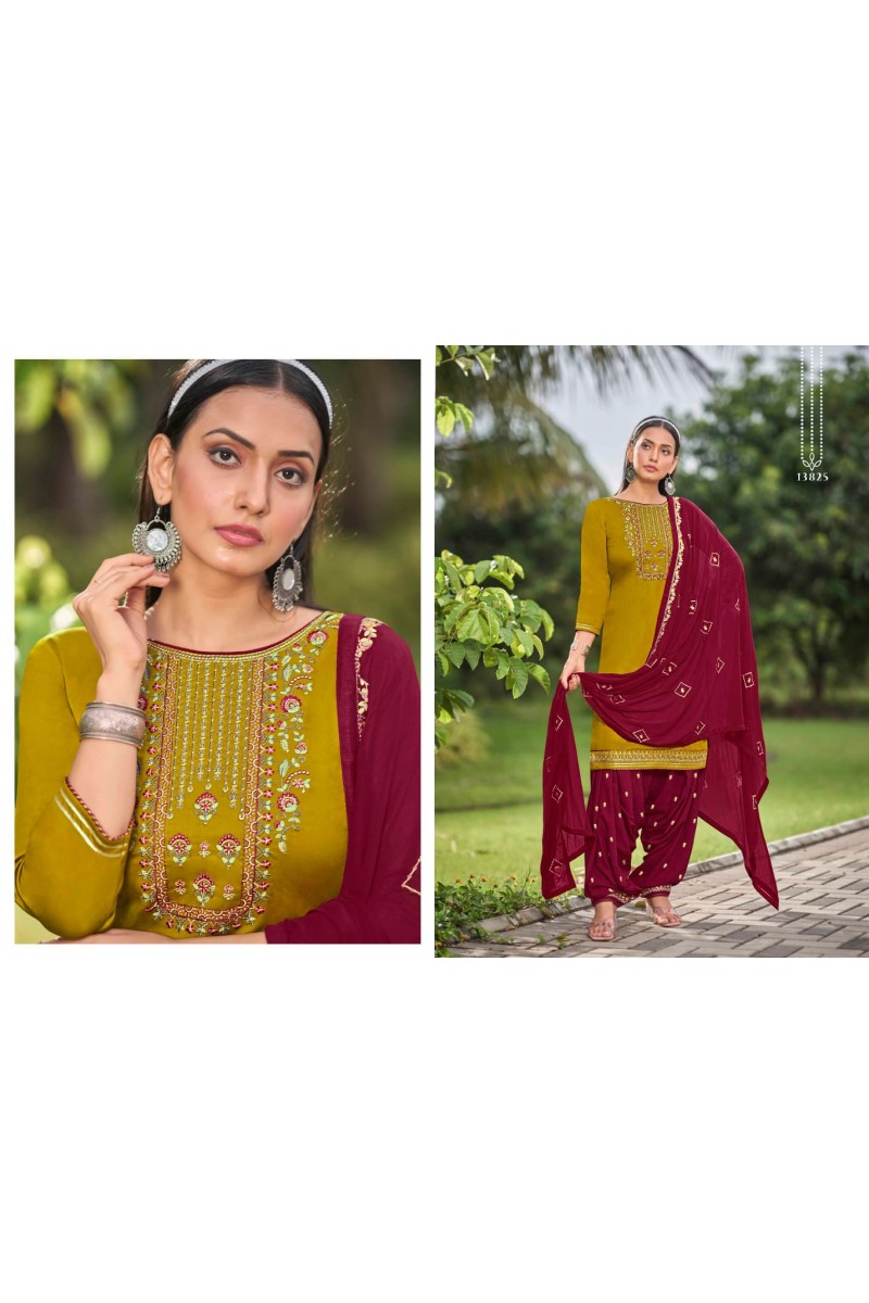 Kalaroop Fashion Patiyala Vol-34 Punjabi Style Kurtis Catalogue Wholesaler Surat
