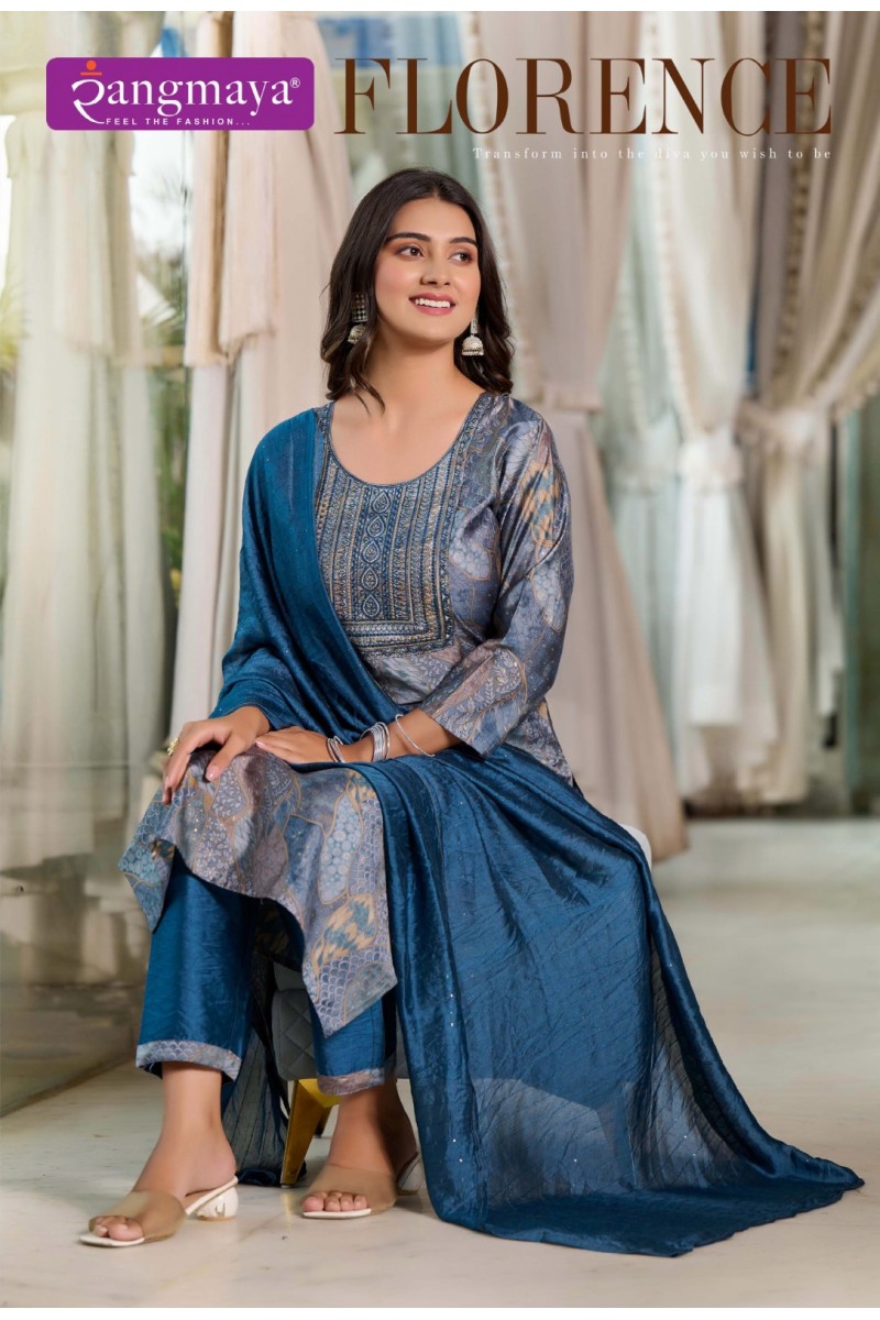 Rangmaya Florence Fancy Modal Silk Readymade 3 Piece Designs Apparels