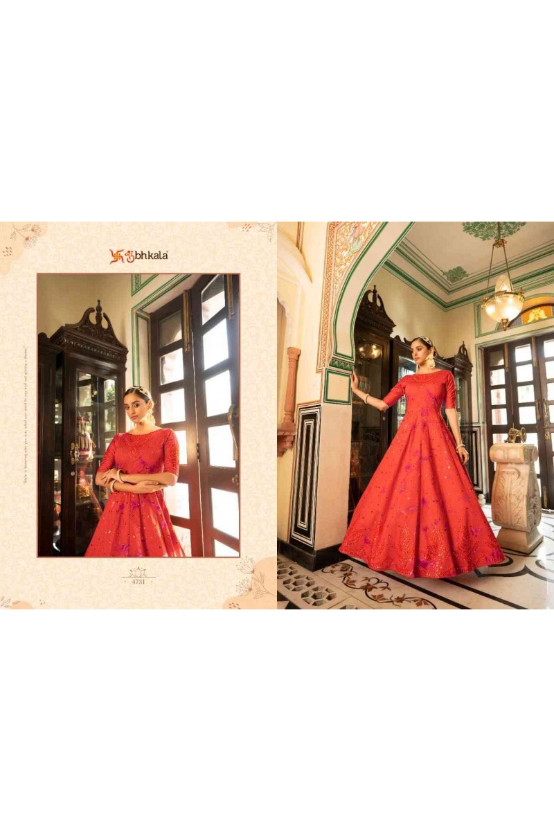 Shubhkala Flory Vol-20-4731 Designer Look Anarkali Gown Collection