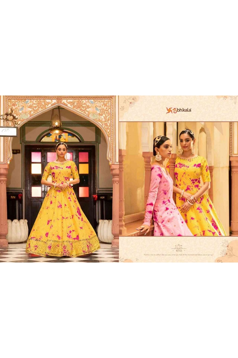 Shubhkala Flory Vol-20-4733 Designer Look Anarkali Gown Collection