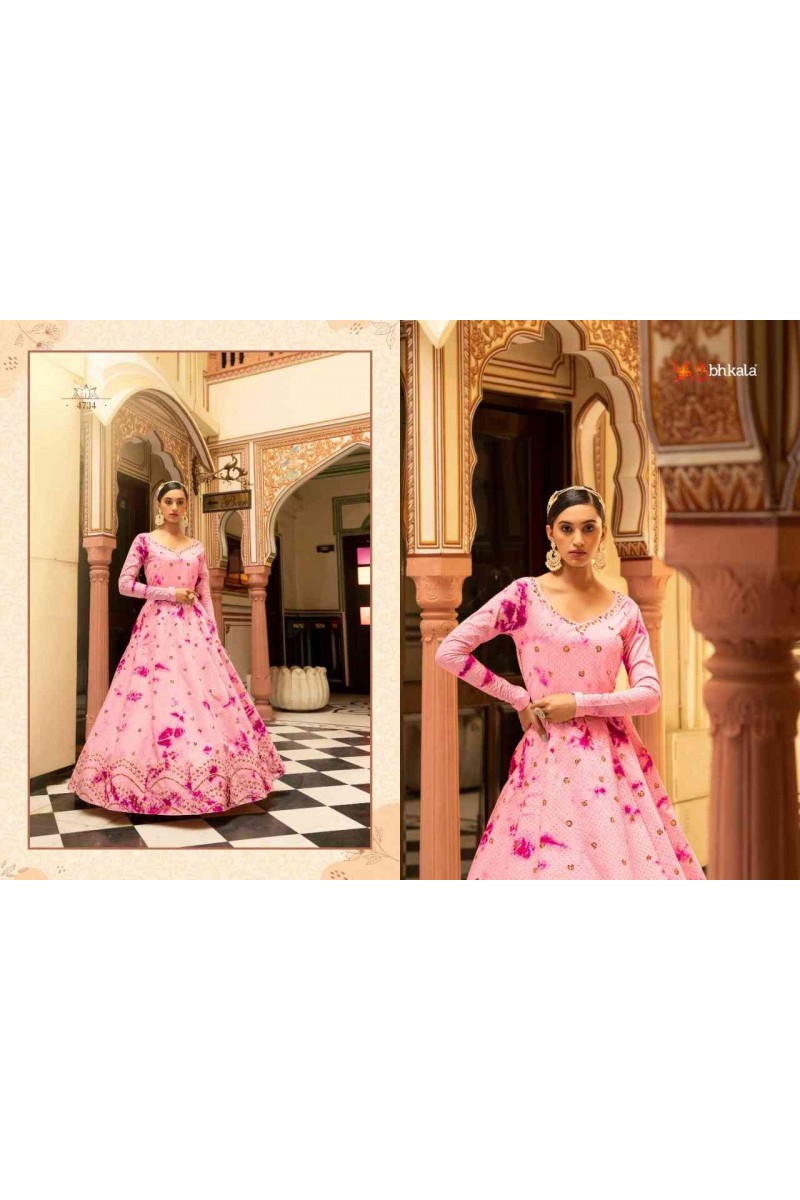 Shubhkala Flory Vol-20-4734 Designer Look Anarkali Gown Collection