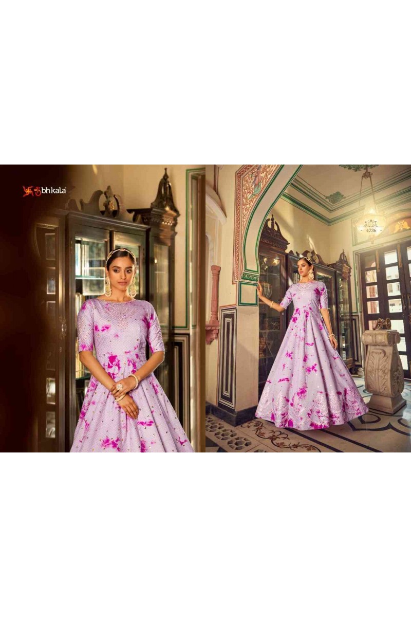 Shubhkala Flory Vol-20-4736 Designer Look Anarkali Gown Collection