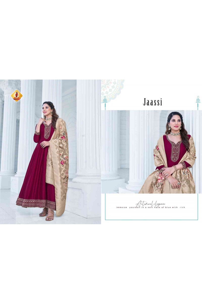 Shruti Ghunghat Designer Anarkali Style Viscose Kurtis Set