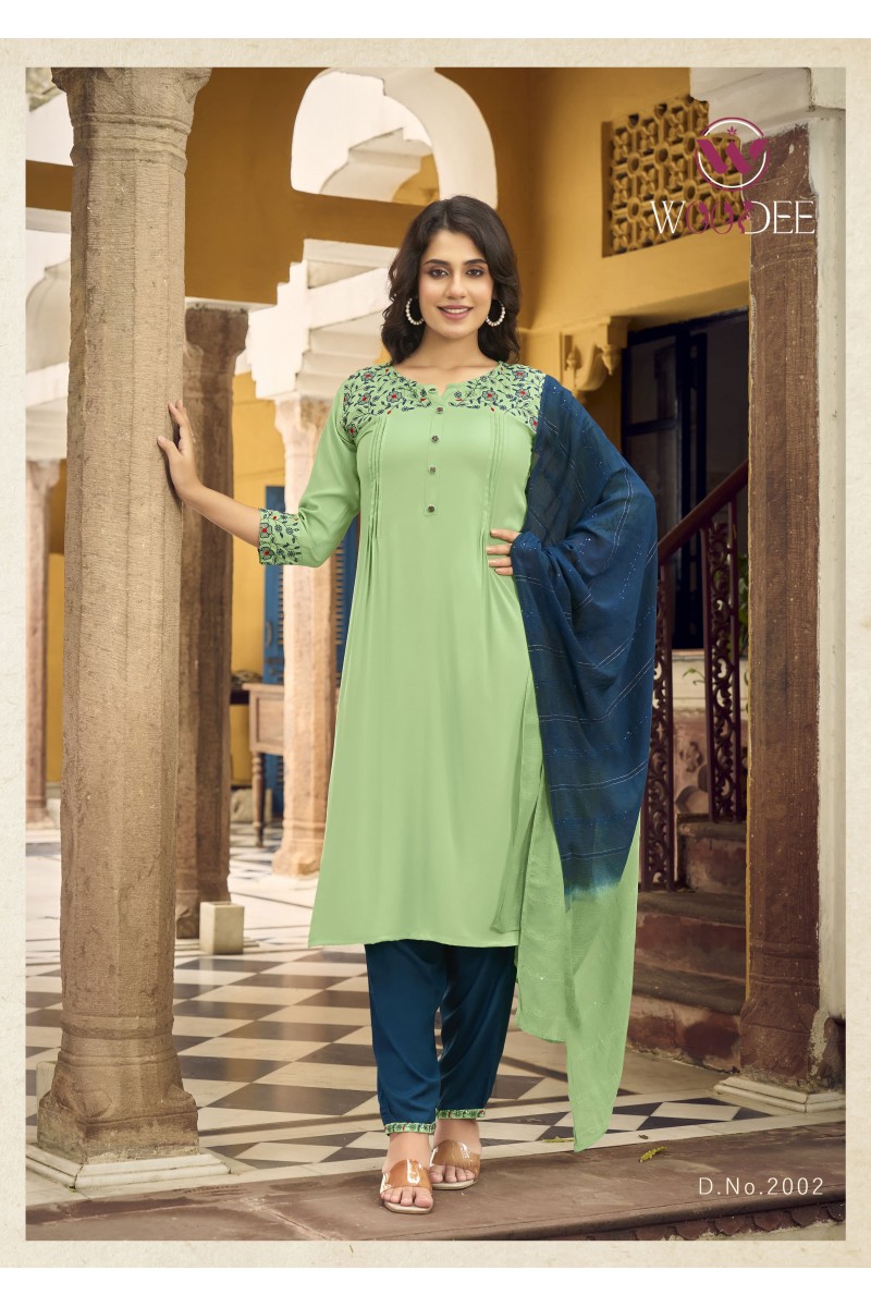 Woodee Golden Peral Vol-2 Designer Trendy Designer Latest Kurtis Apparels