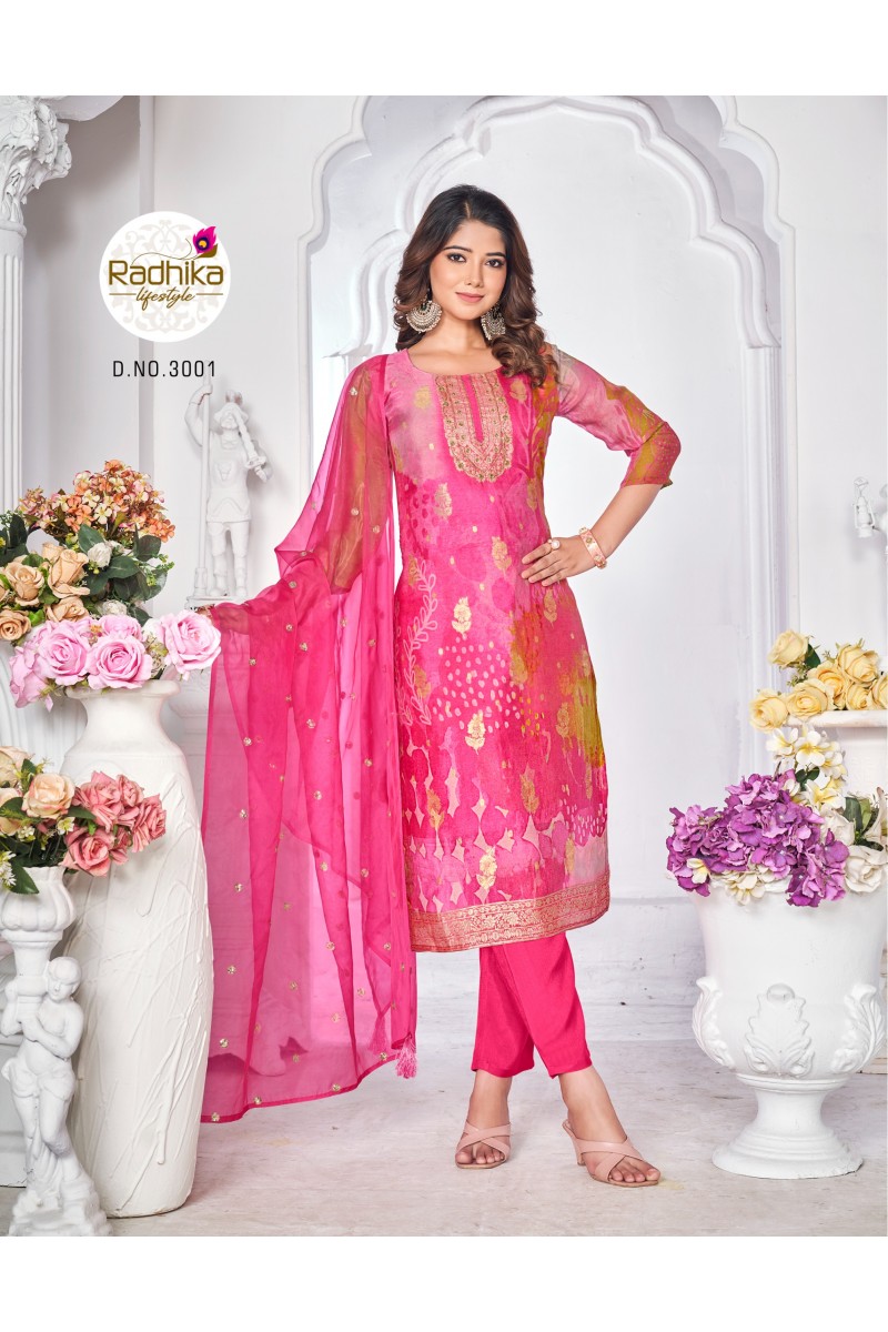 Radhika Lifestyle Gulnaz  Vol-3 Designer Handwork Latest Kurti Designs