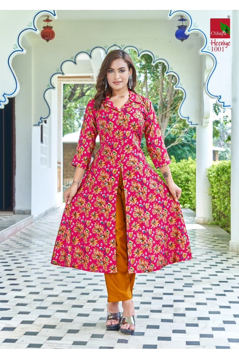 Chhaya Heeriye Ladies Wear Modal Printed Latest Kurti Designs Apparels
