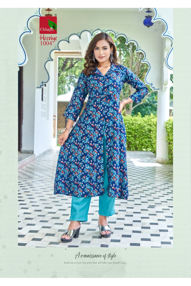 Chhaya Heeriye Ladies Wear Modal Printed Latest Kurti Designs Apparels