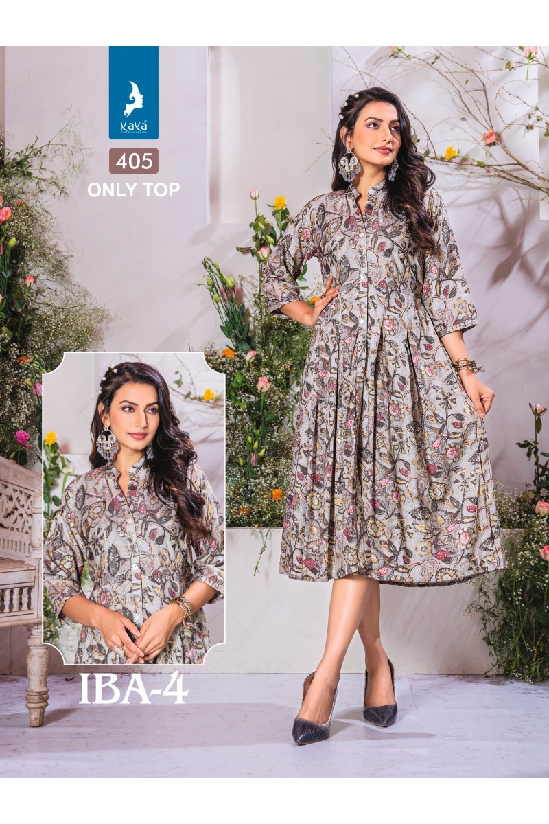 Kaya Iba Vol-4 Exclusive Wear Capsule Printed Designer Trendy Kurtis Set