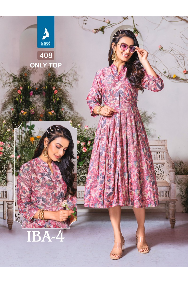 Kaya Iba Vol-4 Exclusive Wear Capsule Printed Designer Trendy Kurtis Set