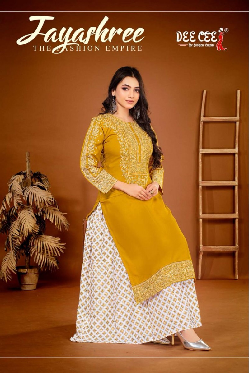 Dee Cee Jayashree Readymade Stylish Sharara Long Kurtis Apparels