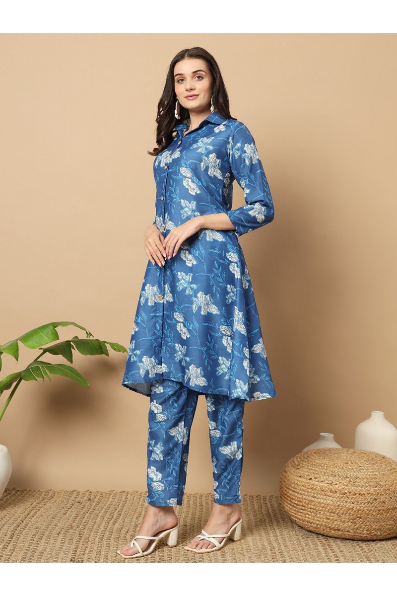 K-1115 Kurti With Pant Dupatta Printed Combo Size Set Collection