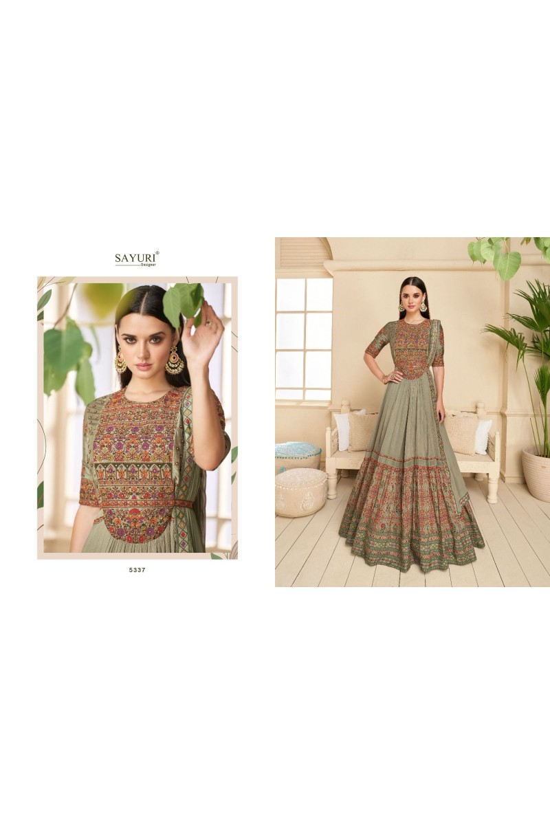 Sayuri Designer Khwaab Real Georgette Anarkali Gown With Dupatta
