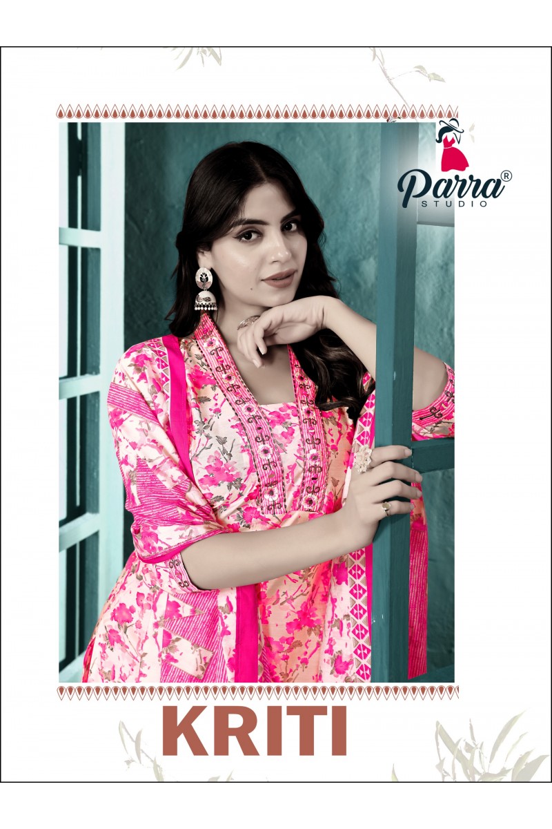 Parra Studio Kriti Readymade Chanderi Printed  New Designs Kurtis Set