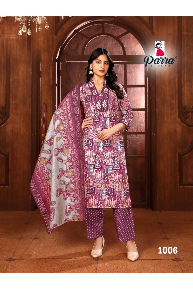 Parra Studio Kriti Readymade Chanderi Printed  New Designs Kurtis Set