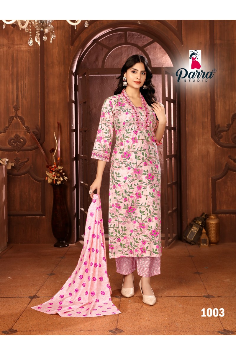 Parra Studio Kriti Readymade Chanderi Printed  New Designs Kurtis Set