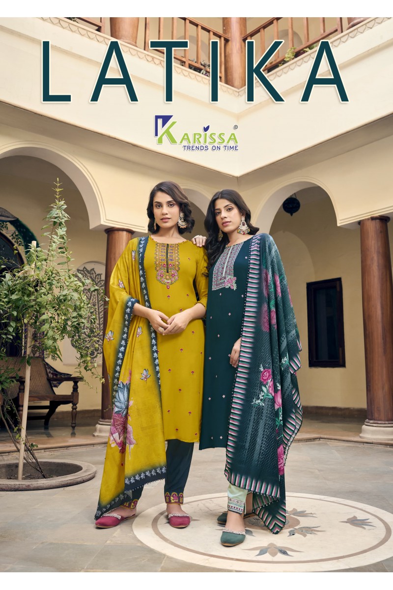 Karissa Latika Wholesale Women's Wear Latest Designs Kurtis Collection