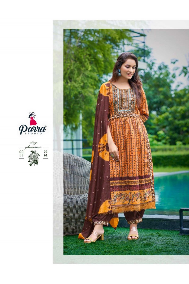 Parra Studio Libas Nayra Cut Vol-3 Silk Fancy Look Readymade Kurti Collection