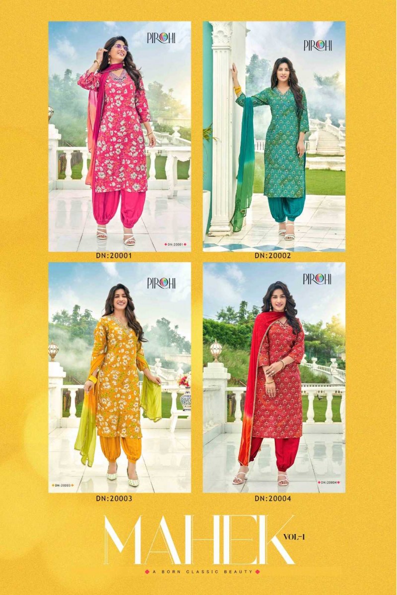 Pirohi Mahek Vol-1 Women Wear Latest Designs Kurti Catalogue Set