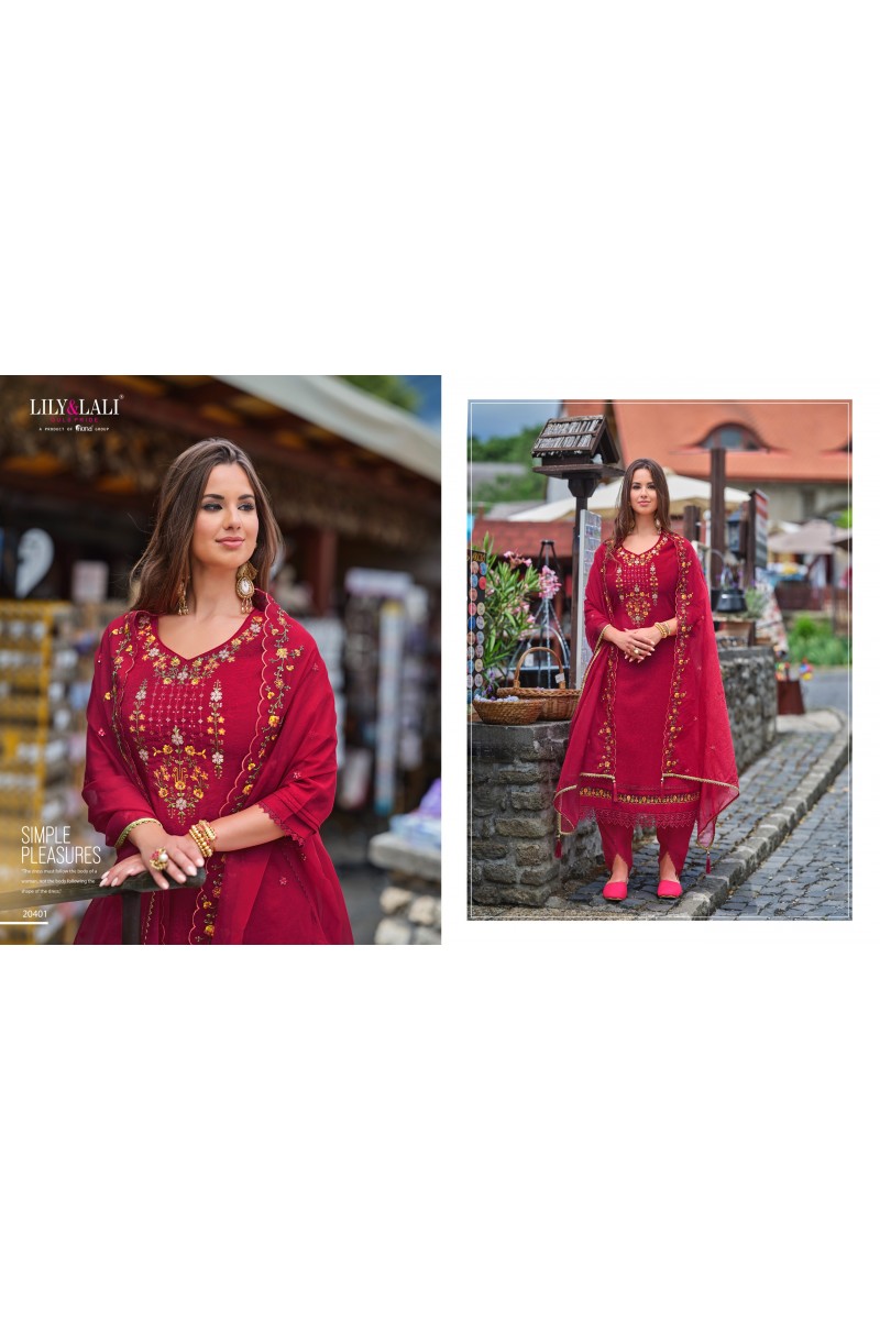 Lily & Lali Miraan Vol-2 Festive Wear Embroidery Work Wholesale Kurtis